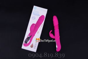 Dương vật giả đa năng Rabbit Vibrator rung, thụt, phát nhiệt DV023